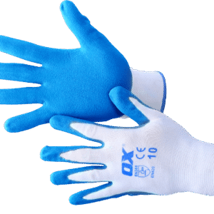 OX Polyester Lined Nitrile Gloves
