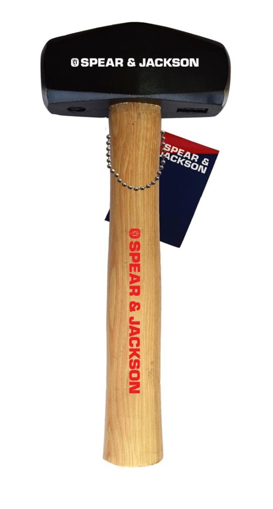 Club Hammer Hickory Handle 3lb/1.3kg - Spear & Jackson