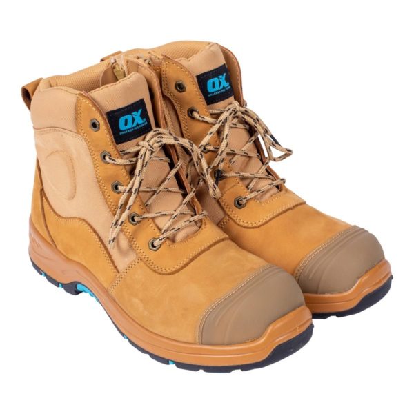 OX Nubuck Zipper Work Boots Various Sizes Australian Hardwood Stake Co