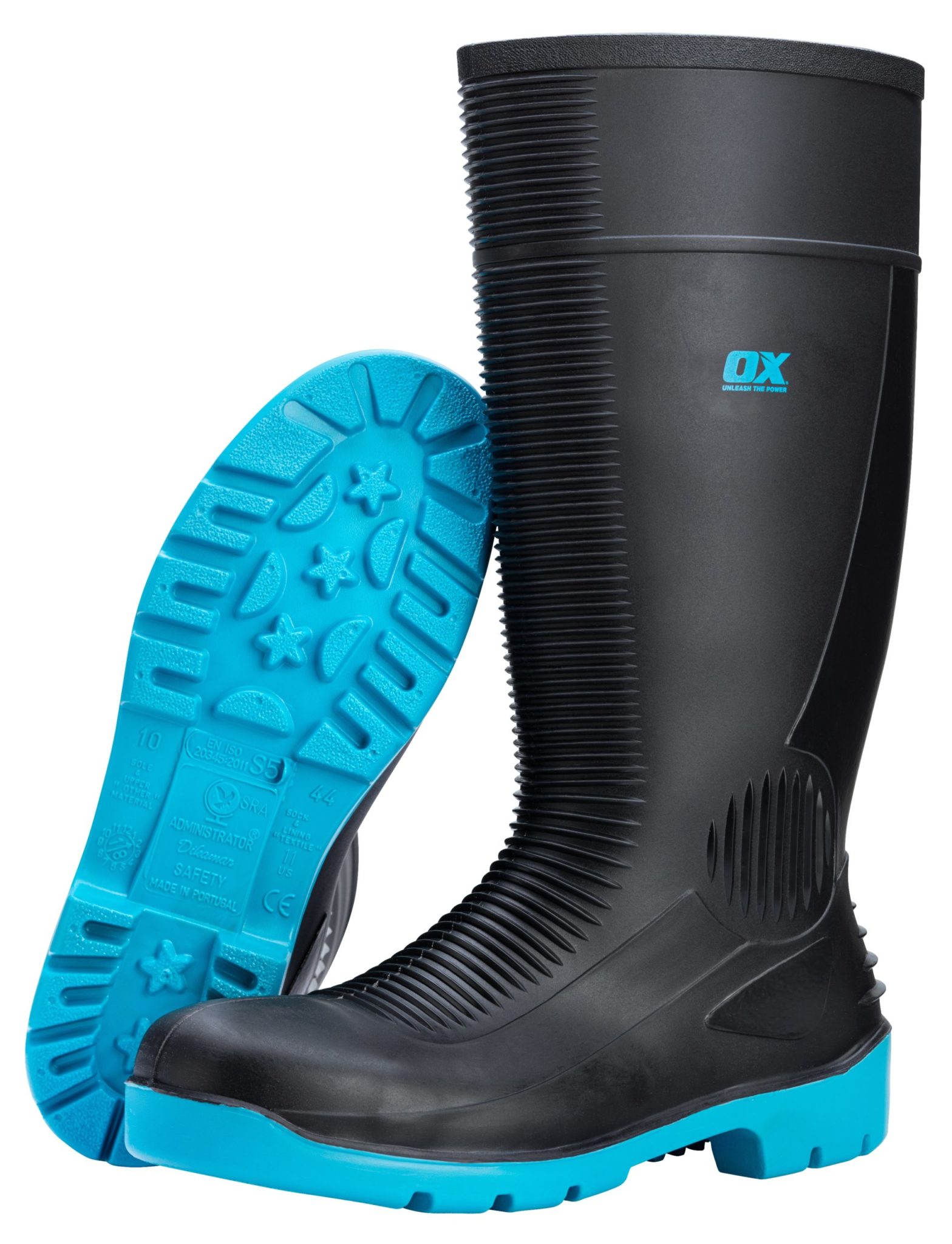 OX Waterproof Safety Gum Boots PVC Various Sizes Australian 